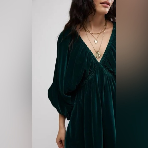 NWT Free People Portia Velvet Mini Dress Sz XS - Picture 4 of 10